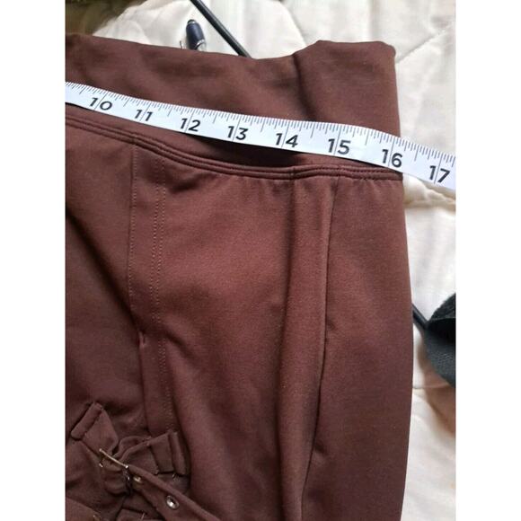 NWT Halara Women's Play My Way Maxi Buckle Skirt Large High Waisted High Slits - Picture 7 of 8